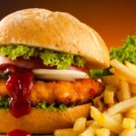 close up of fast food