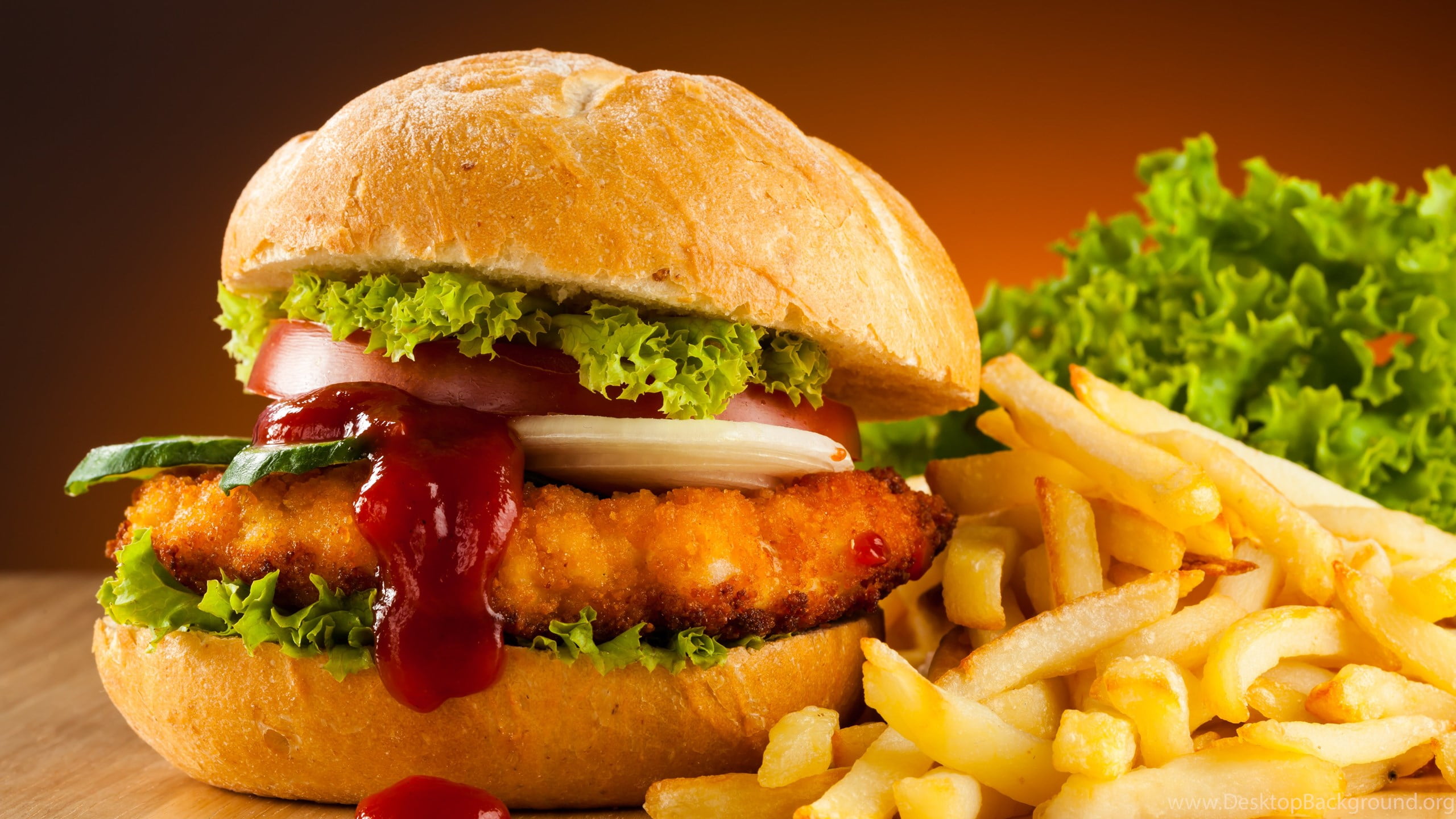 close up of fast food