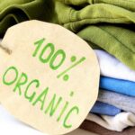 A collection of folded eco-friendly sustainable textiles