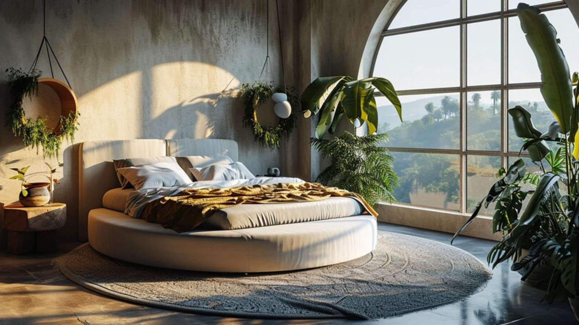 A showcasing of zen vibe in modern bedroom
