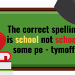 The correct spelling is school not school. some pe - tymoff best guide 2024