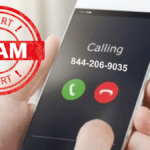 Who called from 844-206-9035 scam alert