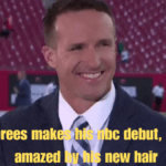 Drew brees makes his nbc debut, internet amazed by his new hair 2024 guide