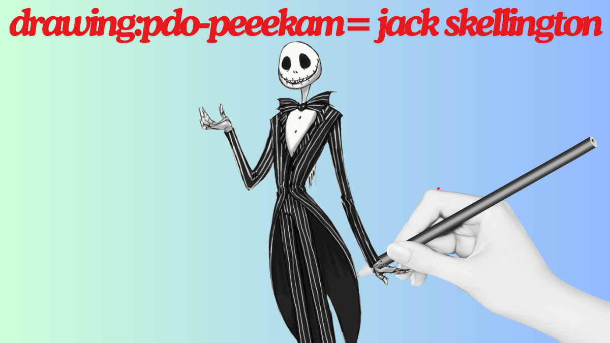 How to drawing:pdo-peeekam= jack skellington Best guide 2024