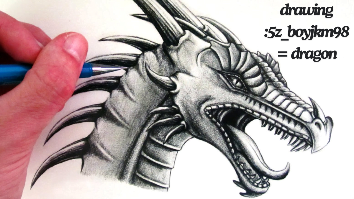 How to drawing:5z_boyjkm98= dragon best guide