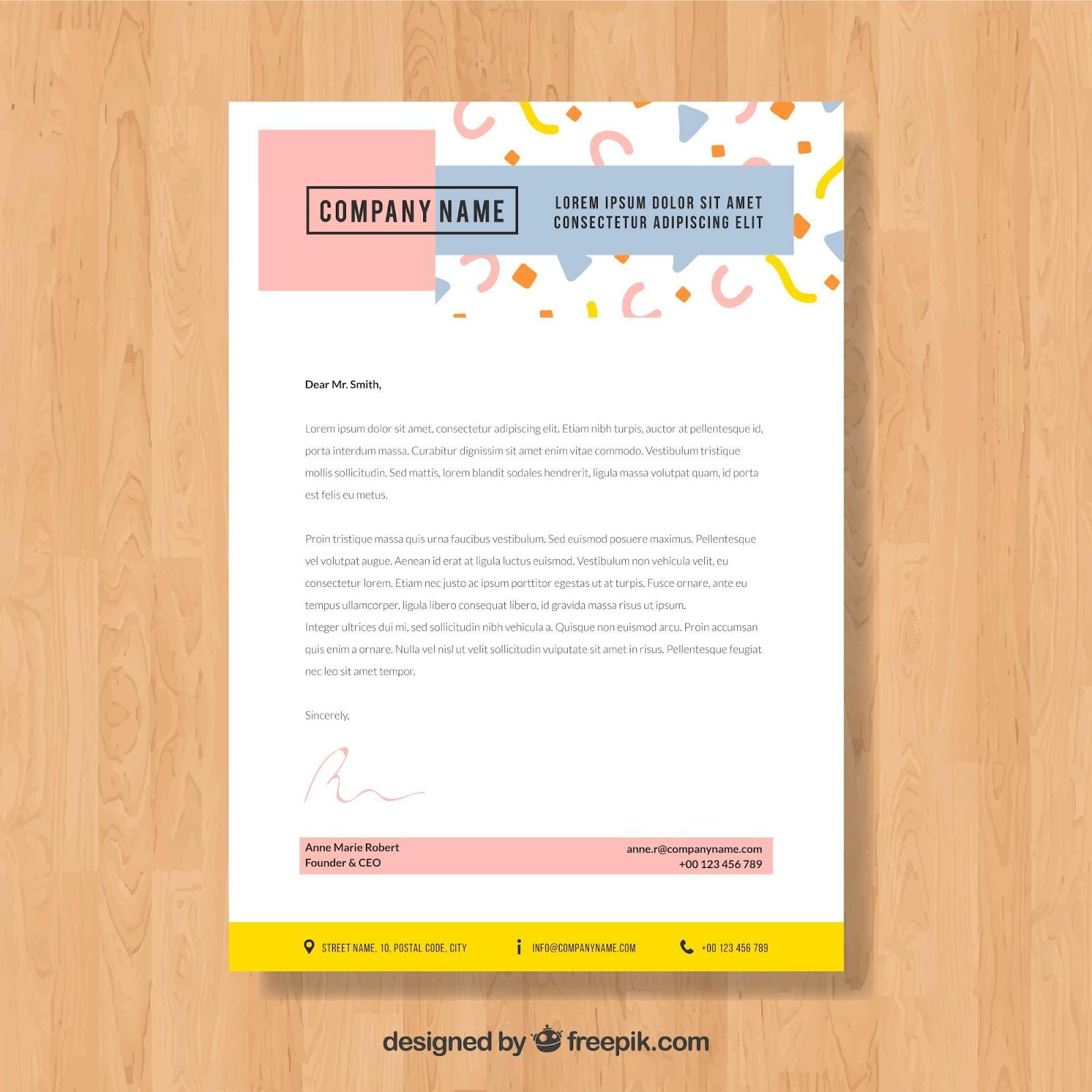 cover letter template