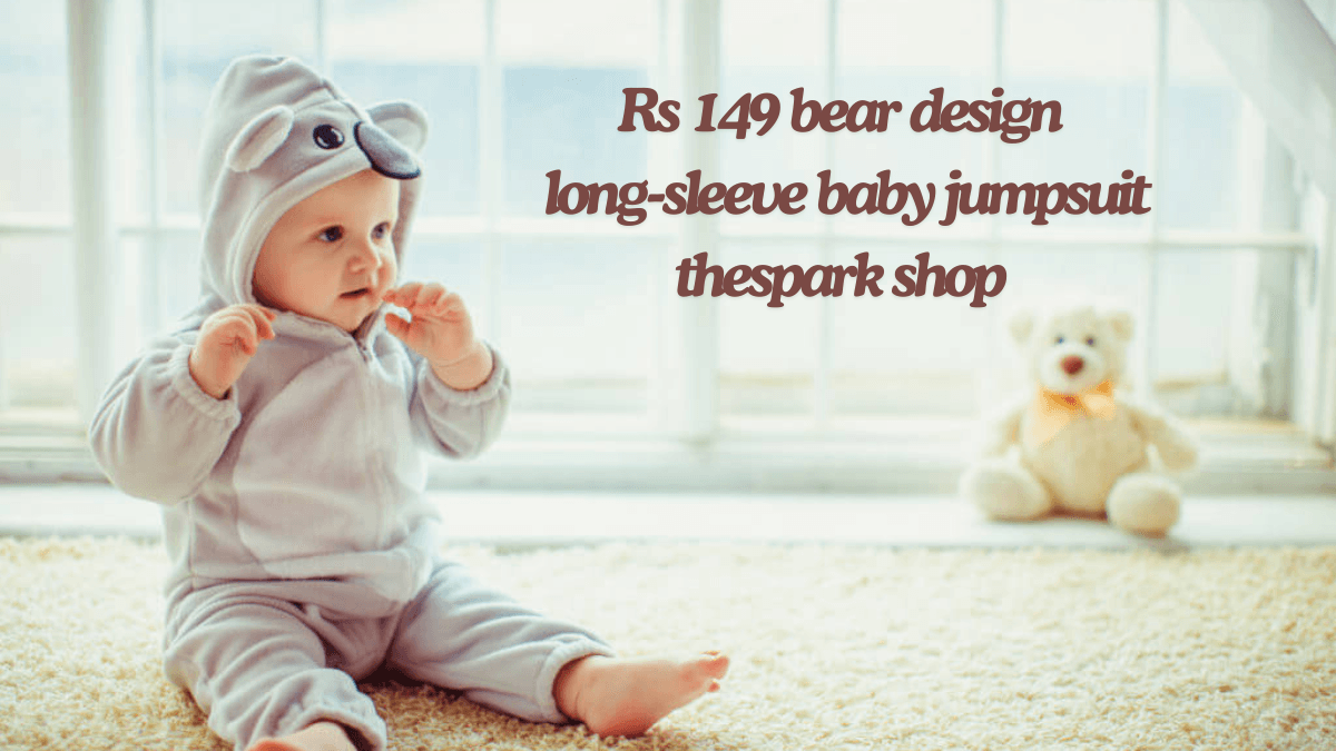 Rs 149 bear design long-sleeve baby jumpsuit thespark shop best guide
